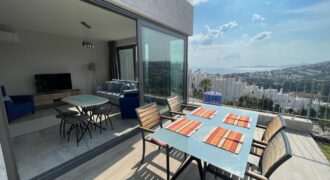 Akyarlar 2+1 flat with garden and sea view